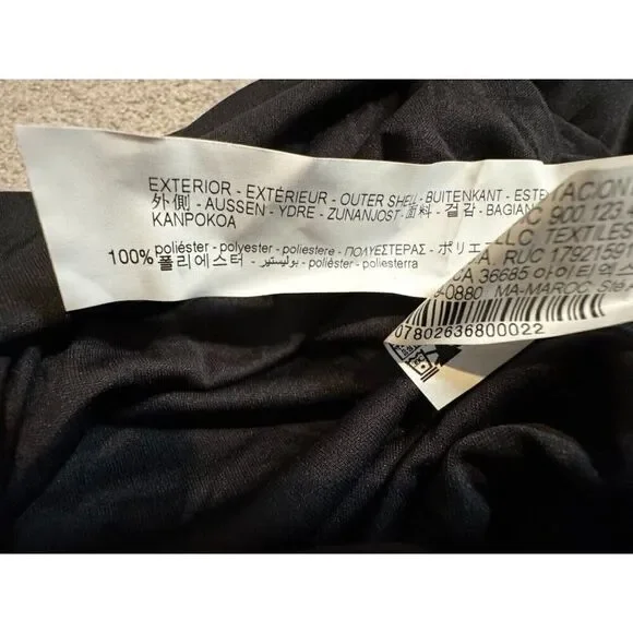 Zara Womens Mini Dress S Black Rhinestone shoulder Ruched Cut Out 7802/636 NWT - Picture 10 of 10